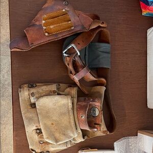 Vintage Nicolas Leather/Cowhide Tool Belt. No 7080